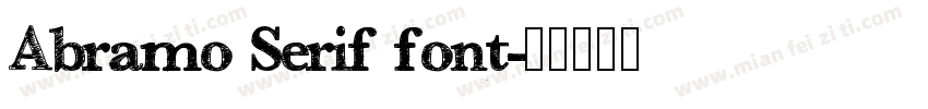 Abramo Serif font字体转换